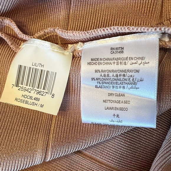 Herve Leger Lilith Bandage Dress in Roseblush - Picture 6 of 7